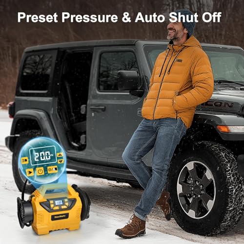 MaxMore Portable Tire Inflator for DeWalt 20V