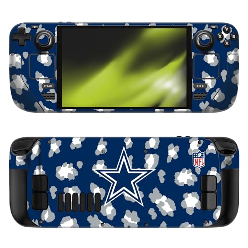Vinyle Autocollant Steam Deck OLED Head Case Designs - Skin NFL Dallas Cowboys Léopard Couverture