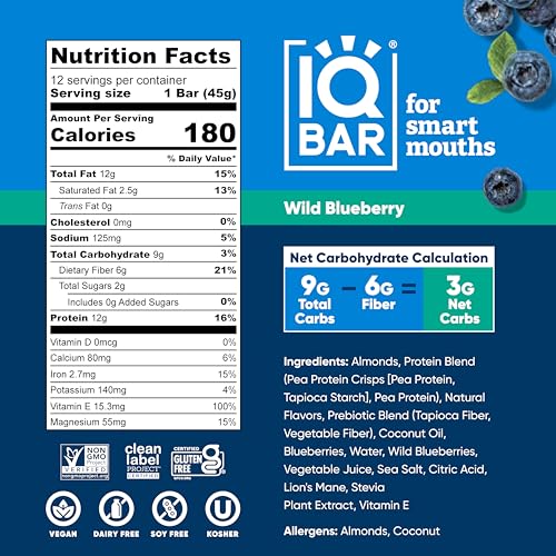 Barritas de proteína vegetal IQBAR Clean Plant 12 unidades miniatura 7