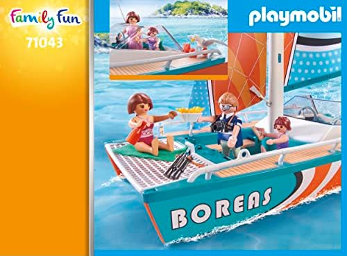PLAYMOBIL Family Fun 71043 Katamaran, pływa, z możliwością wyposażenia w silniczek podwodny, od 4 lat