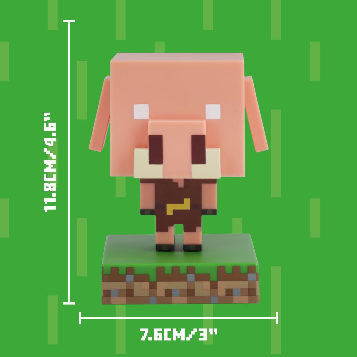 Paladone Minecraft Piglin Mini Icon Light, oficjalnie licencjonowana lampa LED do sypialni dziecięcych, pokoi gier i wystroju wnętrz, zasilana bateriami, kolekcjonerska