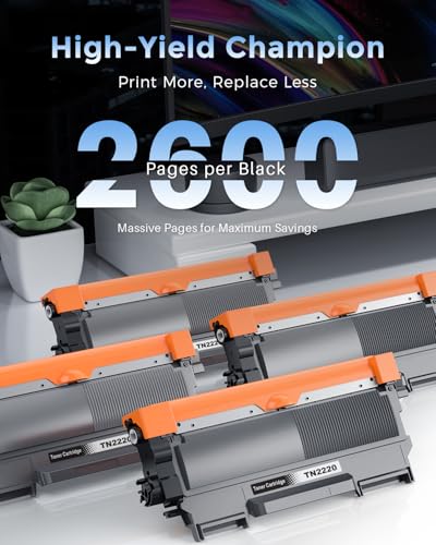 Toner TN2220 compatible pour imprimante laser Brother HL 2250DN DCP 7055 MFC 7860DN