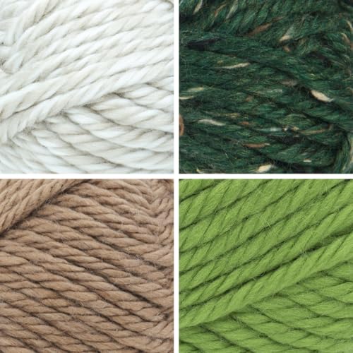 Image of Lion Brand Yarn, Hometown Super Bulky Yarn, Safari Pack, 4 Skeins