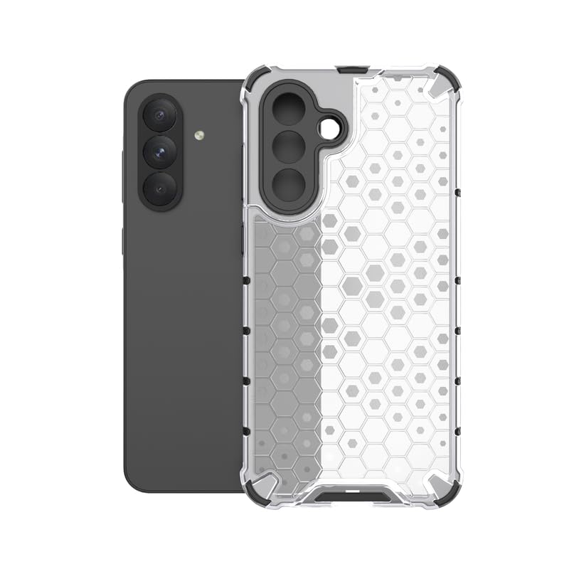 Image of Plastic Bumper Back Case Cover for Samsung Galaxy A36 5G (Transparent)