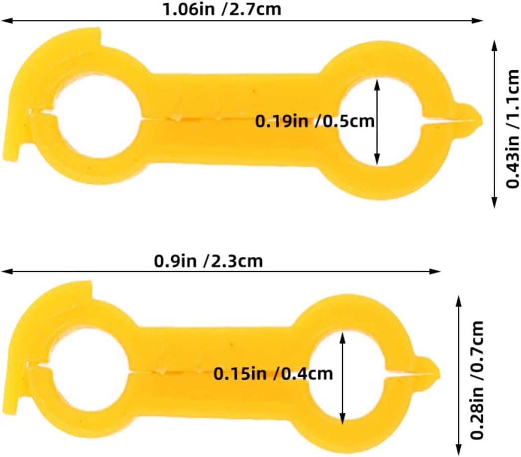 Totority 30pcs Bird Foot Corrector Brace for Parrots and Pigeons Lightweight PVC Chick Foot Brace with 4mm and 5mm Inner Diameter for Bird Breeders and Pet Stores