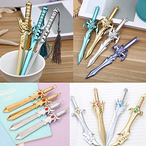 Sencoo Gel Pens Black Ink Sword Pens Students Prize Children Gift Christmas Birthday Boy Present 6 Pack #TOP1