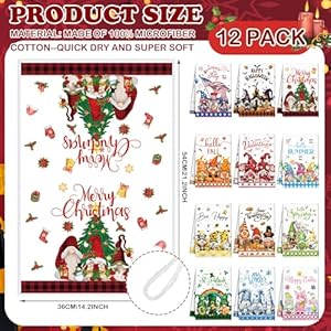 12 pcs seasonal kitchen towels set for all seasons st patricks day easter spring summer holiday hand dish drying tea towels cute dishcloths decorative wash cloths 213 x 142 inch  urban country home decor