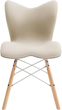 Style PREMIUM Series MTG Bone Support Chair, Seat Chair, Meeting Chair with footrest, Beige