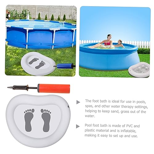 Bañera Inflable para Pies con Tapete Masajeador Ligera miniatura 5