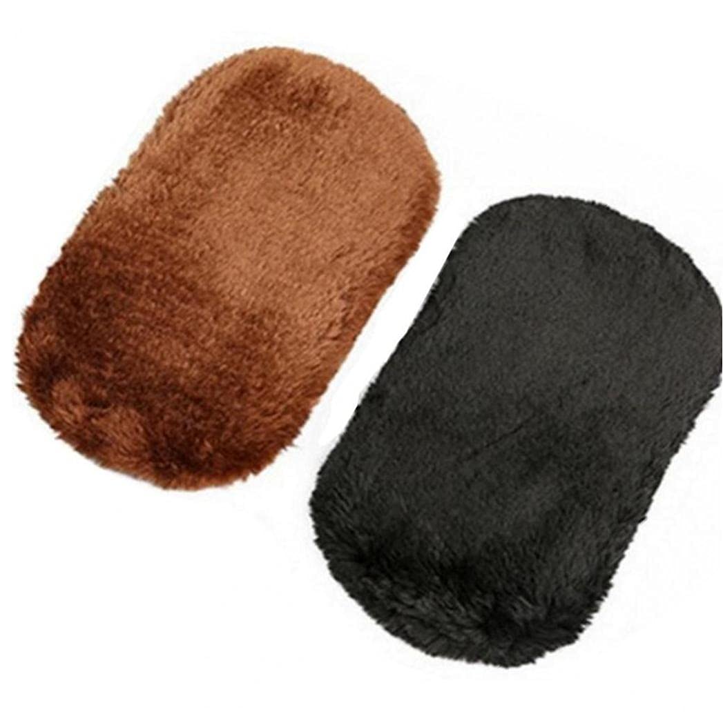 PiniceCore 2pcs Shoeshine Cloth Plush Shoe Cleaning Cloth Polishing Cleaning Gloves Leatherware Cleaner