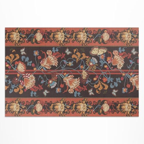 Tapis de balcon en PVC imperméable pour coin fleurs