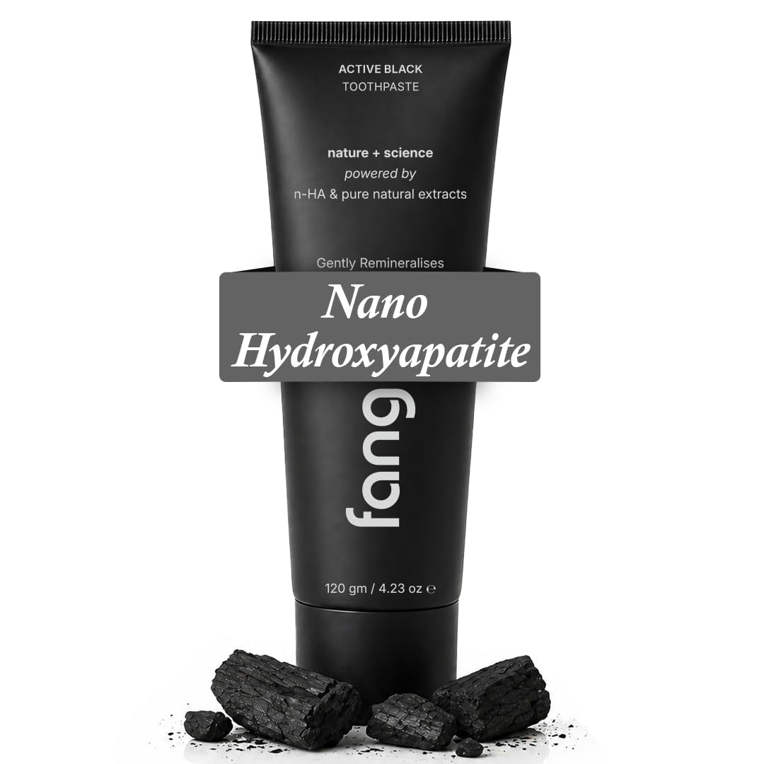 Fang Toothpaste, Teeth Whitening, Sensitive Teeth Relief, Fights Cavities and Gum Disease, SLS Free, Organic Vegan (Pack of 1, Activated Charcoal)