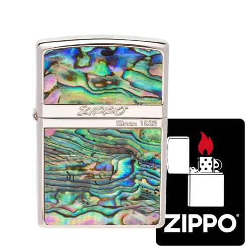 Encendedor Zippo Windproof Latón Grabado Plateado