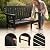 Devoko Outdoor Bench, HDPE Garden Bench Weatherproof, 2-Person 800 LBS Heavy Duty Patio Bench for Outdoors, Patio, Porch, Backyard (Black)