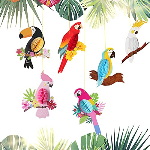 Sentiti libero di decorare. Queste decorazioni colorate per pappagalli sono perfette per feste estive hawaiane e decorazioni per la casa. Puoi appendere questi uccelli tropicali al soffitto, ai rami, alle porte o alle finestre.