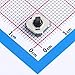 10 Pcs Tact Switch TMHU13-050B2-R SMD-6P,7.5x7.1mm Oblique Five-Way/Tilted Foot/5.0H/All Black/Double Spring/Braided Tape