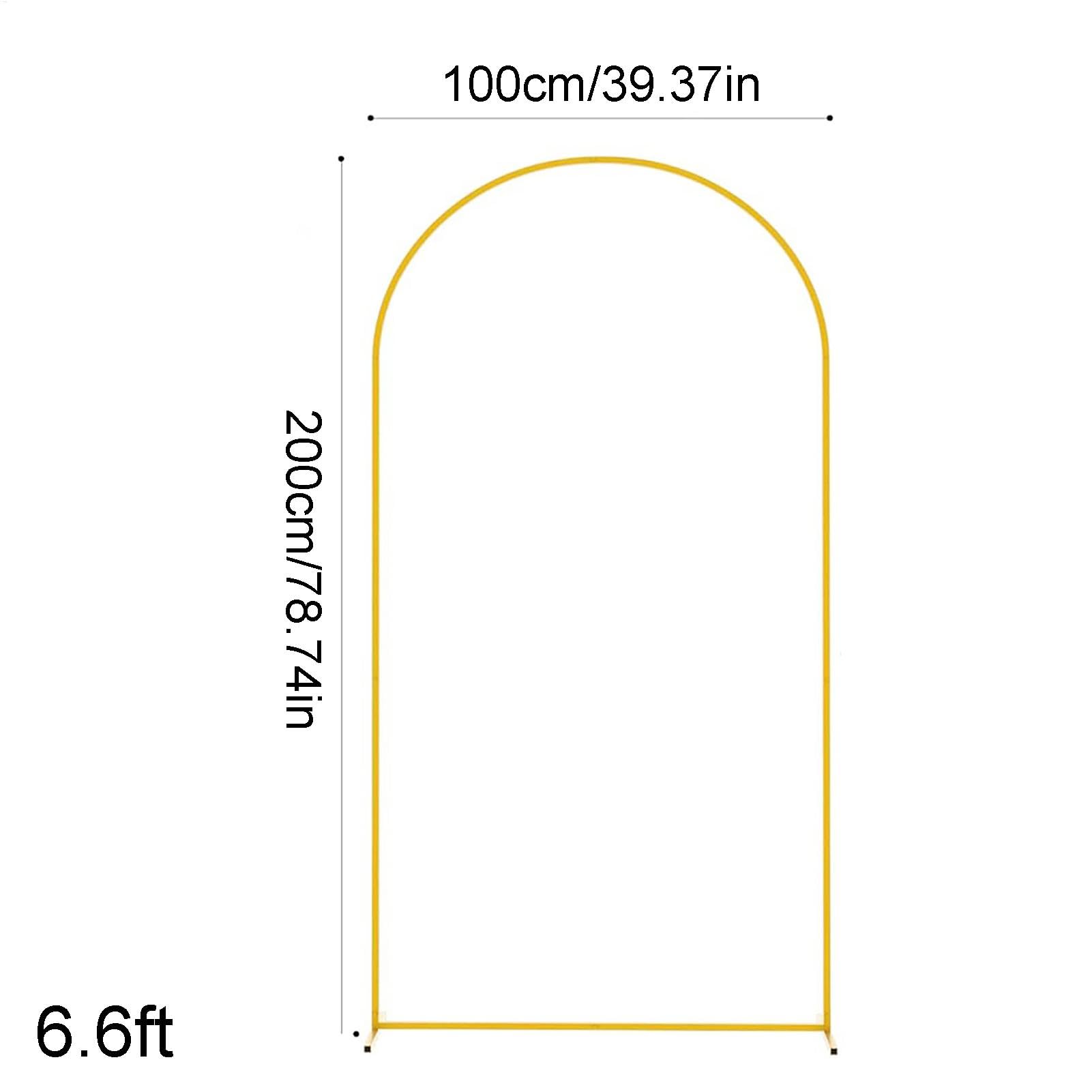 Soporte de Arco para telón de Fondo, Marco de Arco de Globos de Metal para Boda, Soporte de Fondo portátil para Puerta, Marco de Arco de Boda para Flores, Globos y Luces