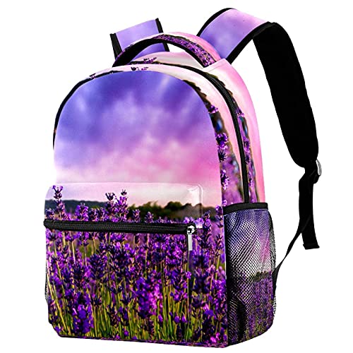 Sac à dos lavande de Provence pour voyage scolaire et campus étudiant