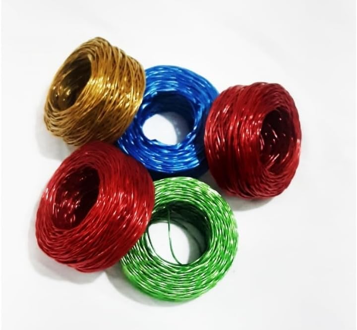 Plastic Rope 100 Meters | Strong & Durable Plastic Rassi | Multipurpose Sutli Dori for Home, Garden, Packing & Outdoor Use (2, 100 Meter)-image-26