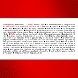 Cortizone-10 Maximum Strength Ultra Soothing Itch Relief Cream, 1% Hydrocortisone, Fast-Acting, Anti-Itch Cream for Bug Bites, Rash, Eczema, Psoriasis, Poison Ivy, Oak, Sumac & More, 2 oz