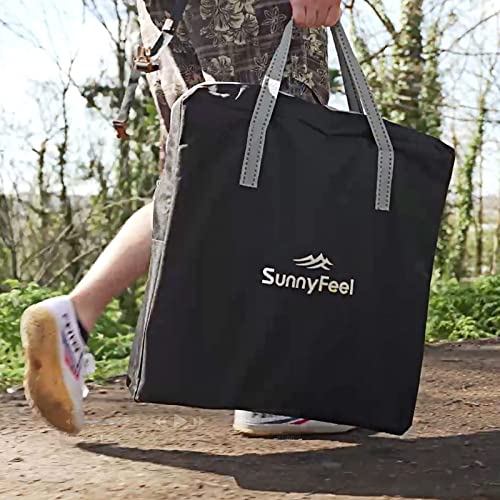 Sunnyfeel Camping Directors Chair, Heavy Duty,Oversized Portable Folding Chair With Side Table, Pocket For Beach, Fishing,Trip,Picnic,Lawn,Concert Outdoor Foldable Camp Chairs (Orange) #TOP5