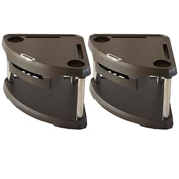 Amazon｜全自動麻雀卓用サイドテーブル ウッド調ブラウン 2脚