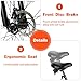 MICARGI SLUGO SS Fat Tire Cruiser Bike for Mens & Women, Chopper Stretch Bike with Hi-Ten Steel Frame 7-Speed Disc Brake, Complete Cruiser Bicycle for Adults (MBK/BK)