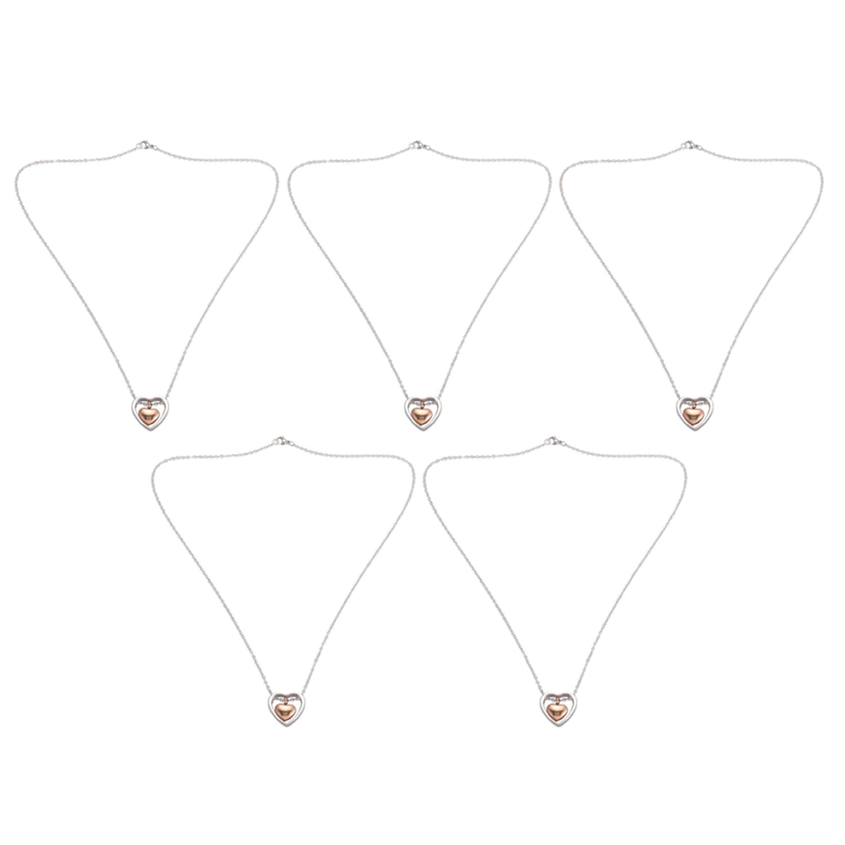 Collier urne crémation double cœur lot mémorial à offrir aux proches