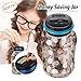 Coin Piggy Bank Saving Jar, Winnsty Digital Coin Counter with LCD Display Large Capacity Money Saving Box for All US Coins (Blue)