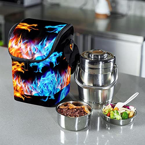 Bolsa de almuerzo Dragon portátil contra pérdidas de calor 7
