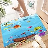 Super Absorption : Notre Tapis de Salle de Bain peut absorber l'eau rapidement en quelques secondes, gardant efficacement le plancher sec et propre. Le tapis de salle de bain deviendra sec rapidement et proprement pour éviter toute mauvaise odeur.