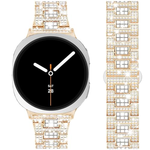 DEALELE �o���h Samsung Galaxy Watch 8 40mm / 44mm / 8 Classic 46mm�ɑΉ� �L���L�� ���O�W���A���[ ���C���X�g�[�� �_�C�������h ���^�� �����p�u���X���b�g Galaxy Watch 8 40mm