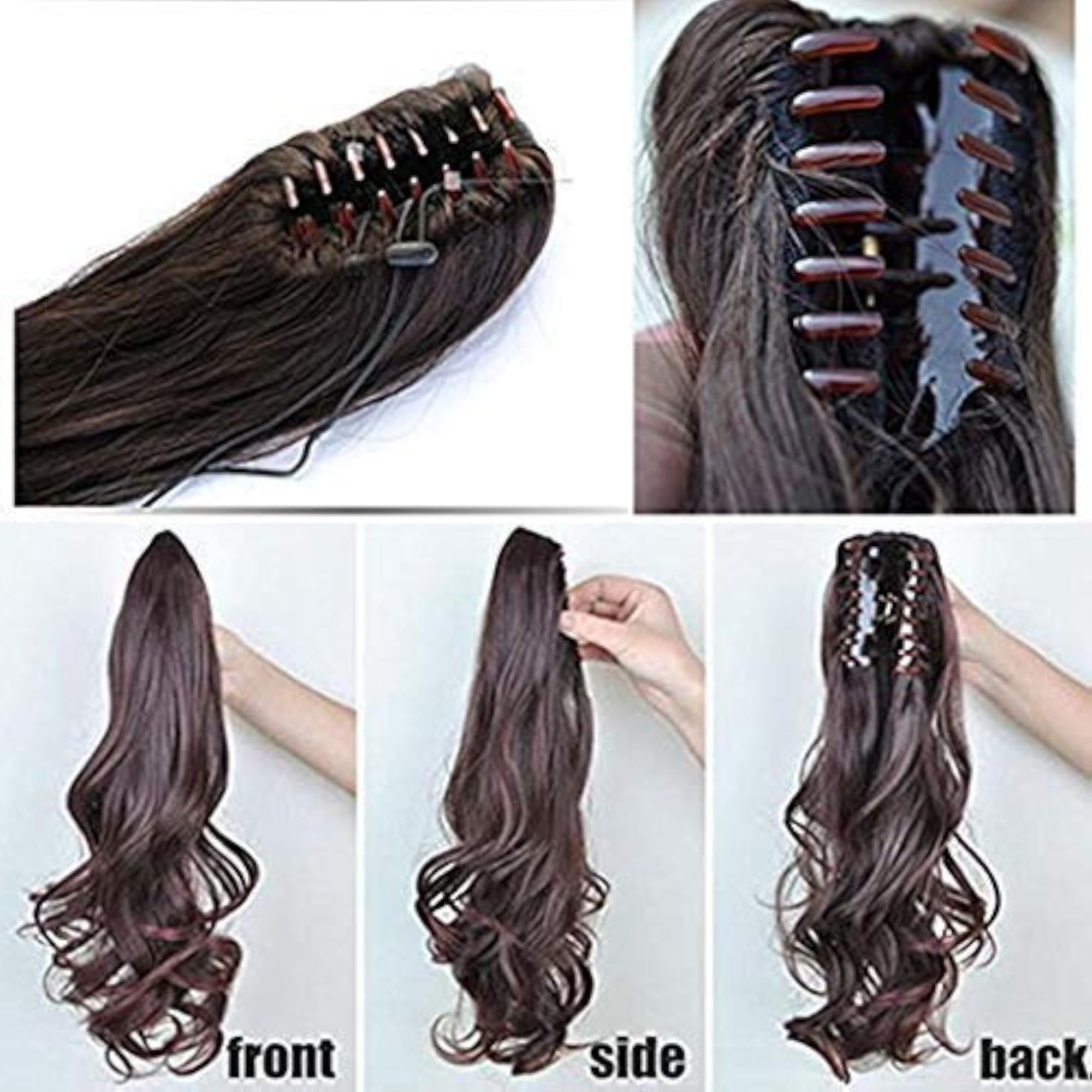 Wavy Claw Clip Ponytail Hair Extensions 22 inch