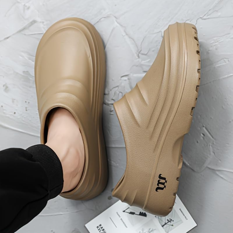 Men's Solid Clogs, Non-Slip Shoes, Kitchen Cook, Hospital3