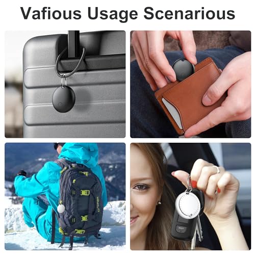 Air Tracker Tag -4 Pack,Bluetooth-Tracker Kinder kompatibel mit Apple Wo ist?|Nur für iOS |4 Verschiedene Hüllen| Austauschbare Batterie |Wasserabweisend |Tracker für Katze,Fahrrad,Kinder,Auto,Hunt