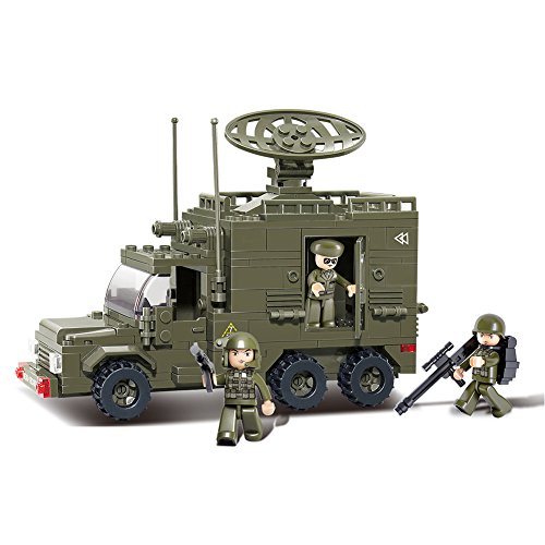Sluban Military Blocks Army Bricks Toy - Radar Car