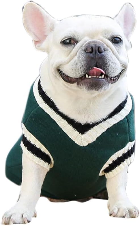 Image of Lulala Pet Dog Sweater for Winter - Soft, Thick Knitwear Shirt Vest for Small Dogs, Classic Warm Puppy Sweater, Perfect for Cold Weather & Puppies, Comfortable & Cozy Dog Clothes