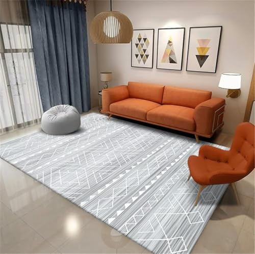 Tapis confortable et durable gris 160x210cm idéal comme coussin sol enfant - 2