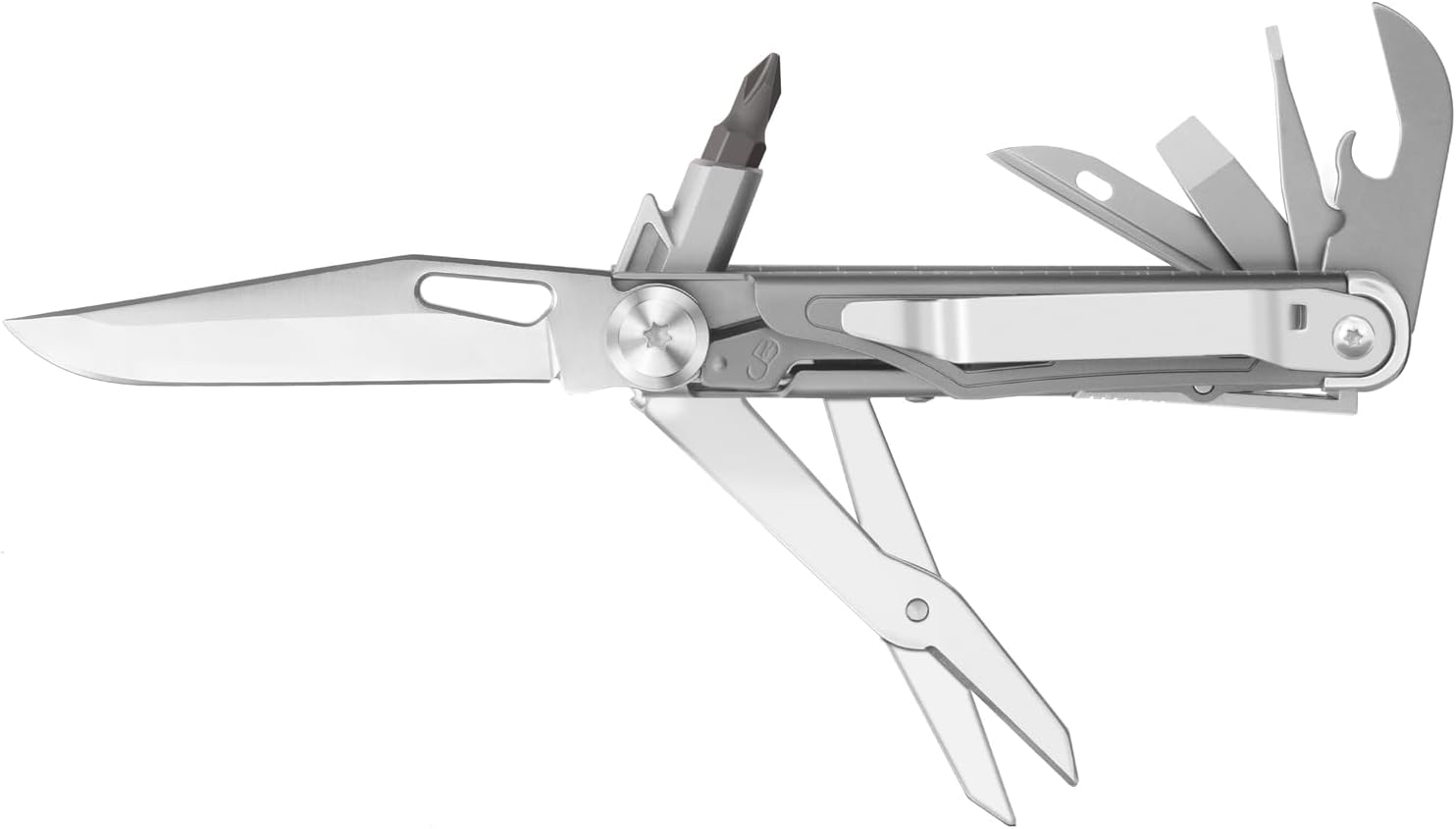 ROCKTOL Multitool Pocket Knife,12-in-1 Multitool Knife,Titanium-Plated Handle,Pocket Clip,Large Scissors,Stainless Steel for Camping, Hiking, Survival, multitool for Men