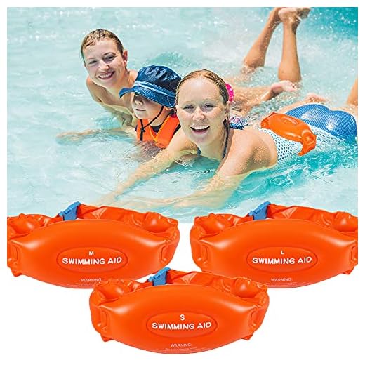 (3 Pack) Swim Belt for Kids Adults, Buoyancy Belt, Swimming Aid Flotation Belt, Swim Trainer Belt, Inflatable Swim Belt with Safety Buckle, Suitable for Swimming Learning Beginners(L+M+S)