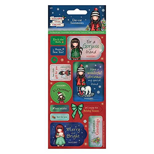 Santoro Gorjuss Motif sentiments découpés, multicolores