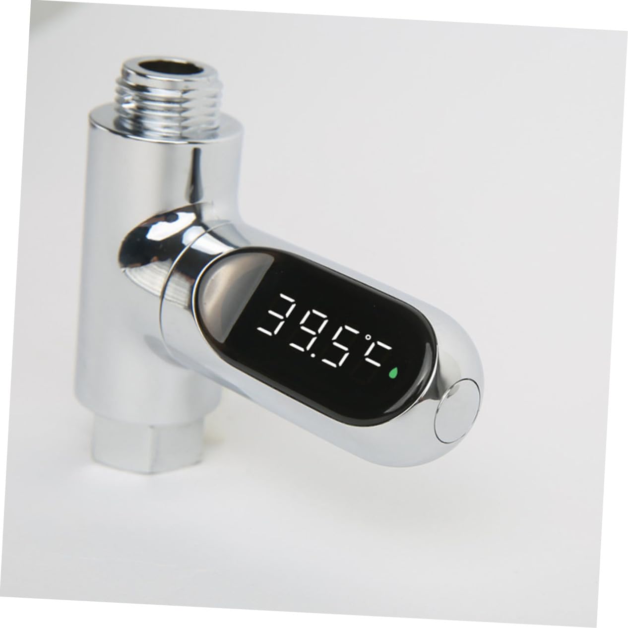 LED Duschwassertemperaturmesser mit Drehbarem Display Batteriefrei durch Hoher Messgenauigkeit Schnellem Einbau Sicherem Material für Babybad und Badewanne Messbereich