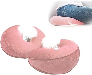 ESGT Cojín De Asiento Ortopédico De Doble Comodidad para Aliviar El Dolor De Espalda, Corrector De Postura para Silla De Oficina, Asiento De Coche, Silla De Ruedas