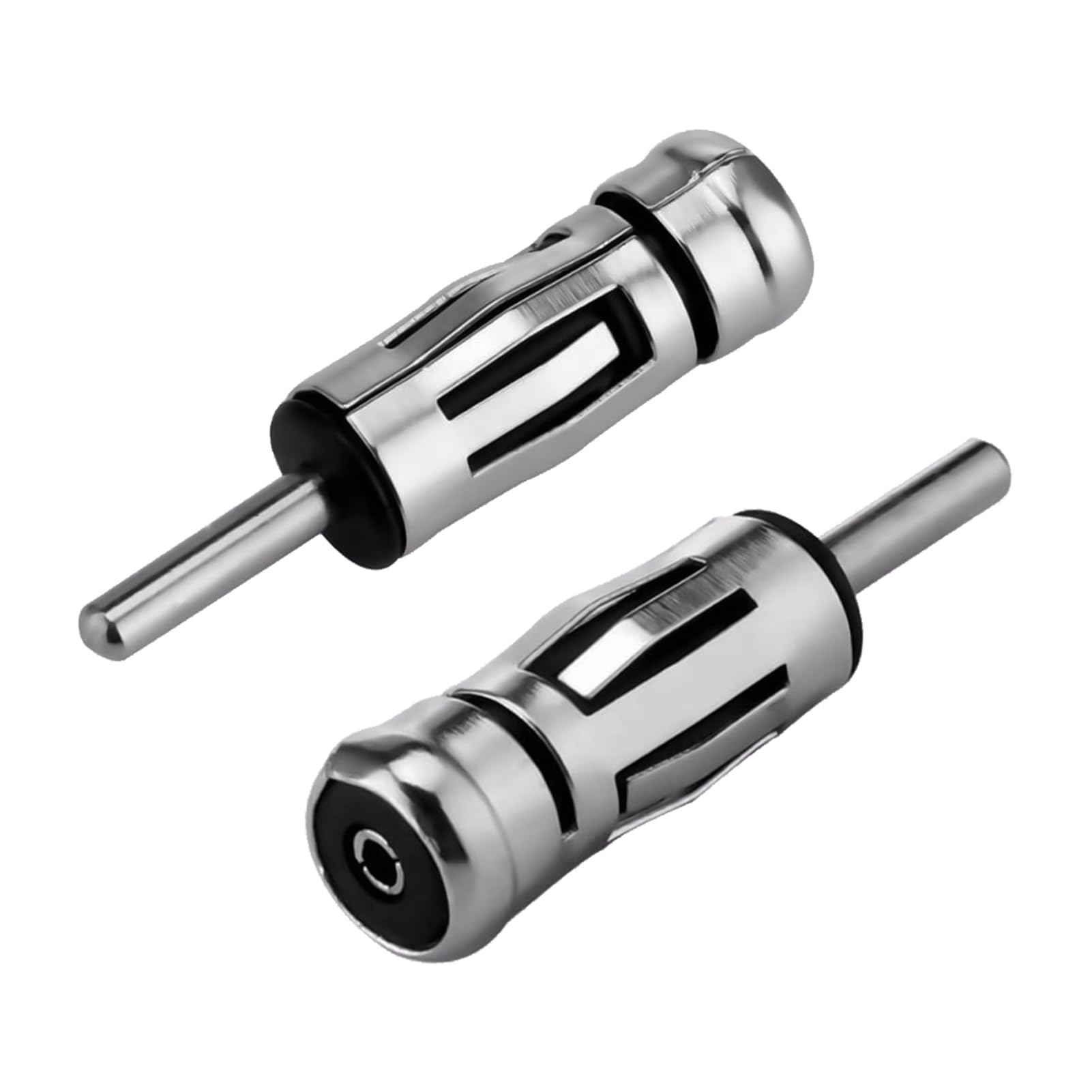 2 Pezzi Adattatore Antenna ISO a DIN Radio Auto, Spinotto Antenna Universale per Autoradio, Connettore DIN Maschio a Femmina ISO per Pioneer/Kenwood, Facile Installazione Plug and Play