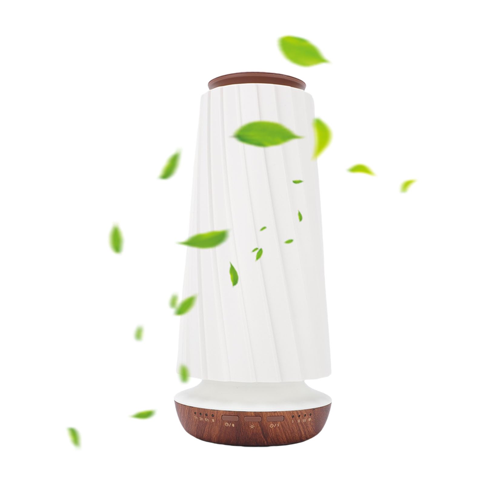 Dyfuzor Olejków Eterycznych, 100 Ml Dyfuzor do Aromaterapii Ultradźwiękowy Nawilżacz Chłodnej Mgły z Zegarem Aplikacji do Biura w Sypialni Hotelowej (Beżowy)