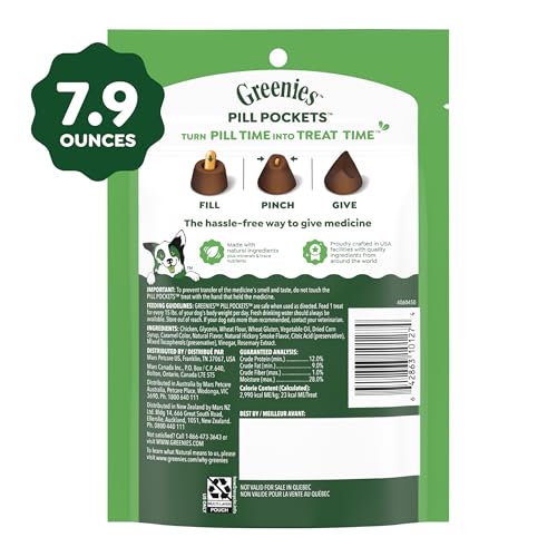 Greenies Pill Pockets Large Size Dog Treats, Hickory Smoke, 7.9 oz - image 9