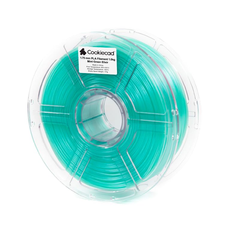 Image of Cookiecad PLA Filament Iridescent Glitter, Mint Green Elixir, 1.75mm 1kg