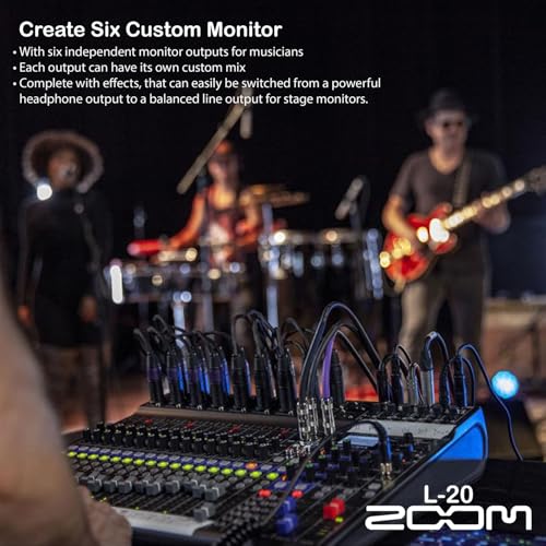image for Zoom LiveTrak L-20 20 Input Digital Mixer and Multitrack Recorder Bund