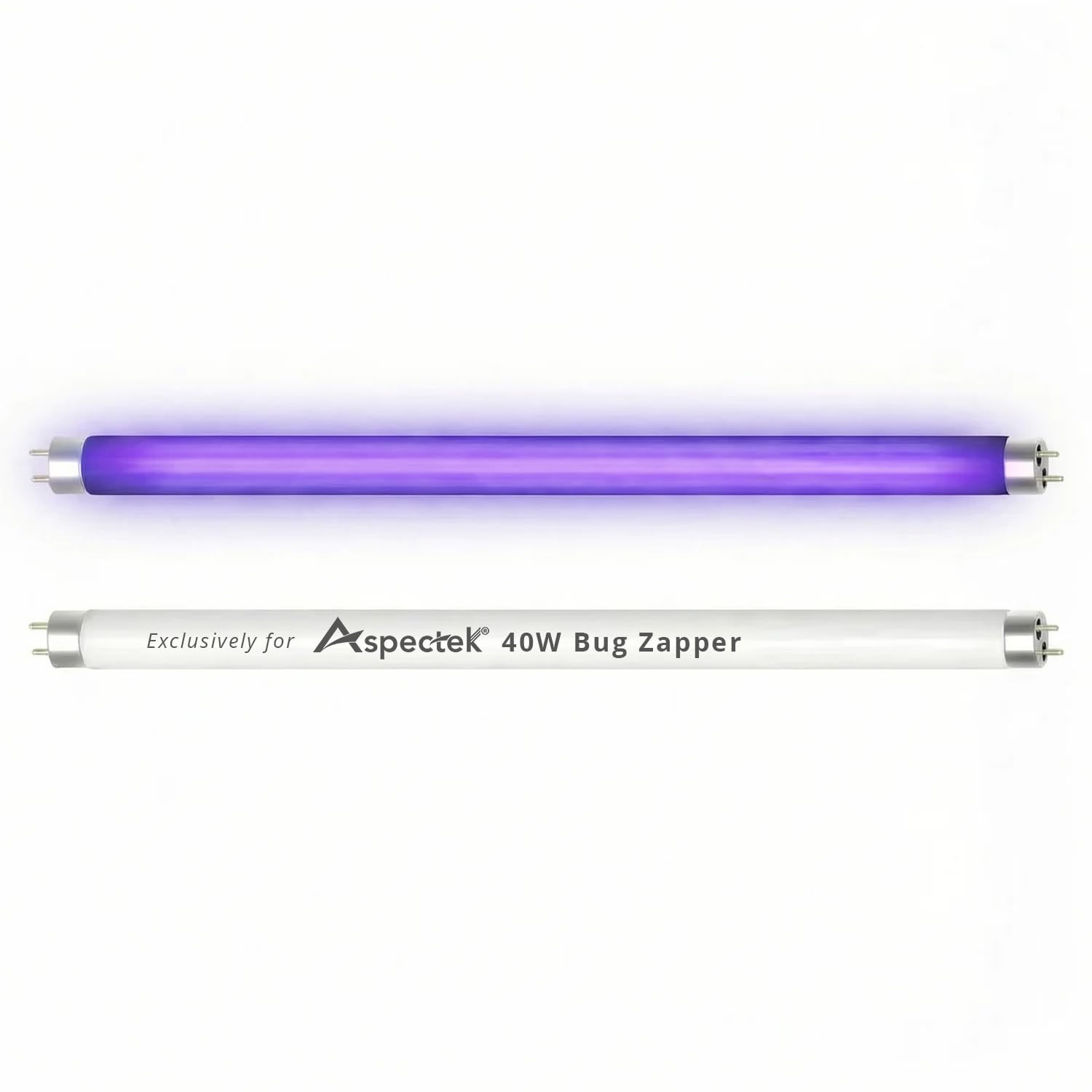 ASPECTEK 40W Bug Zapper Replacement UV Lamp Bulbs – Light Tubes for Large Electronic Insect Killers – Fits ASIN B07KSRFJ9Y, 2-Pack
