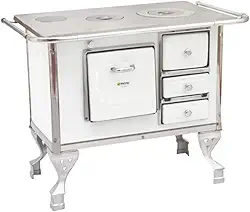 Fogão A Lenha Maestro Nº1 Saida a Esquerda Branco